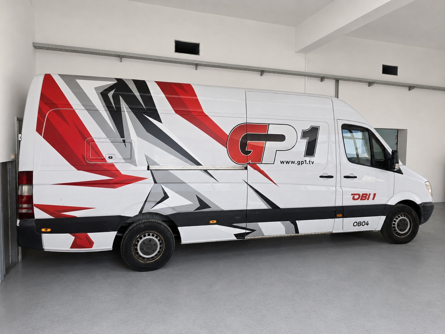 GP1 OB04 outside broadcast van at the Jastrebarsko broadcast centre