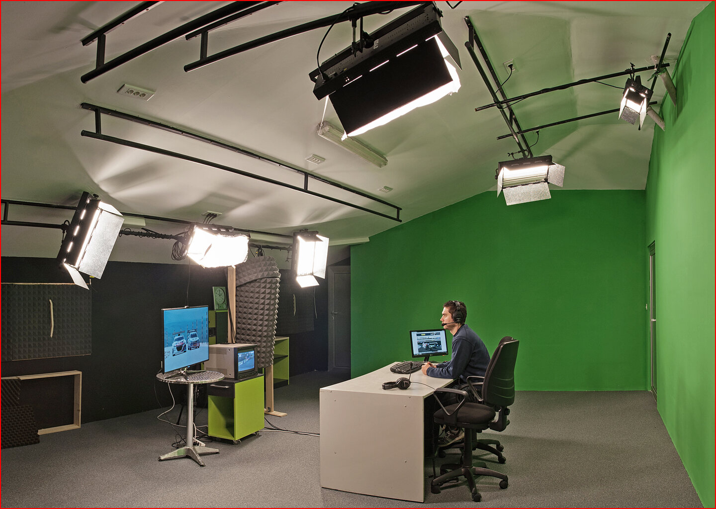 GP1 green-screen television studio